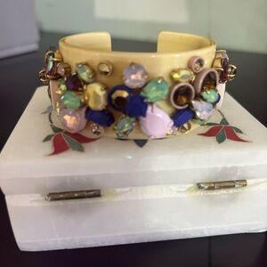 J. Crew Multicolor Gemstone Bracelet/Cuff
